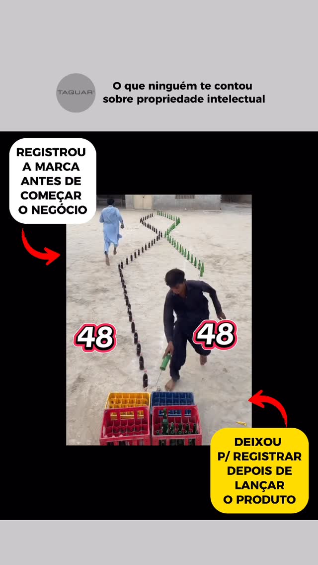 Quem registra primeiro, vence. Simples assim.